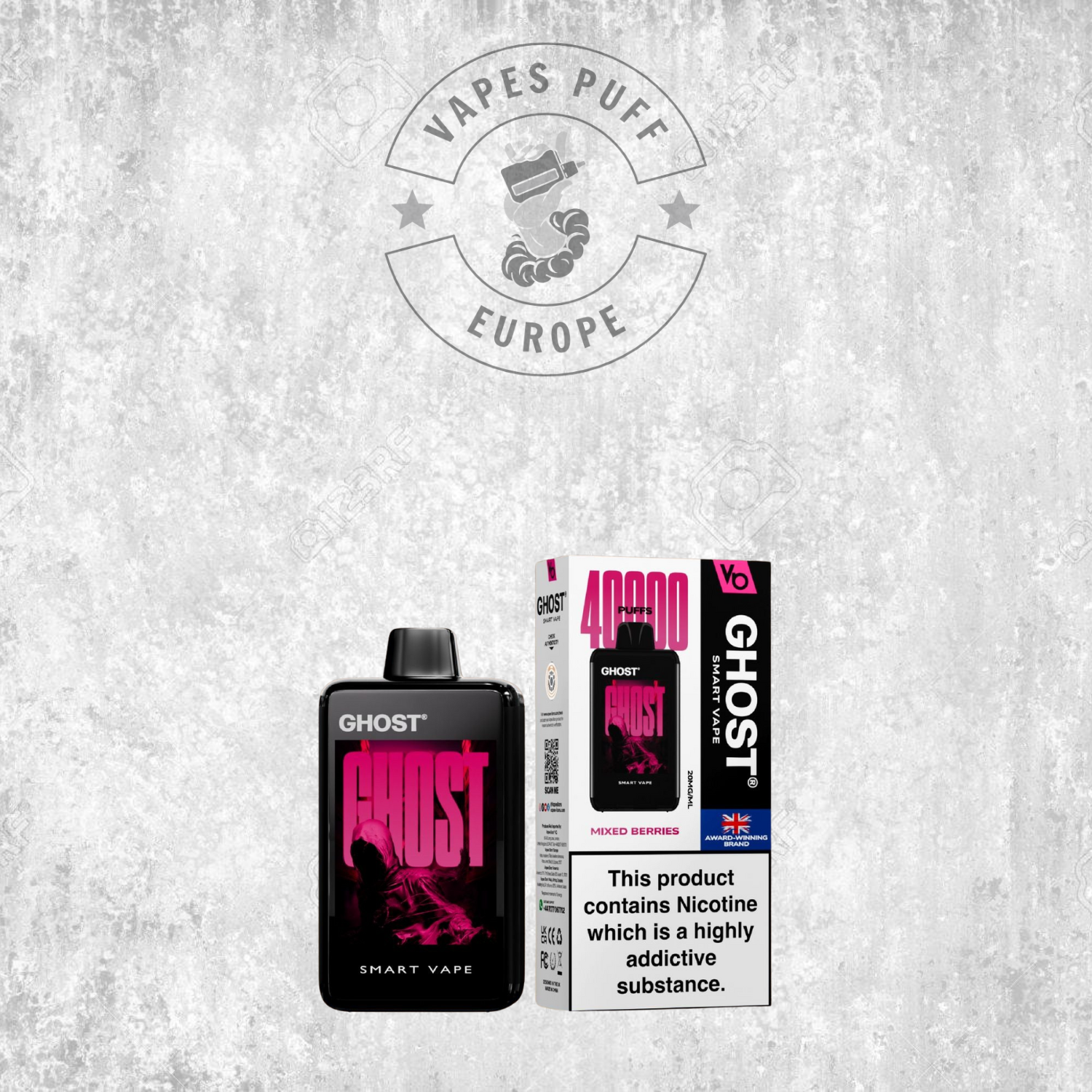 Ghost Smart Vape 40K - Puff Jetable / Vape Disposable 2% Nicotine