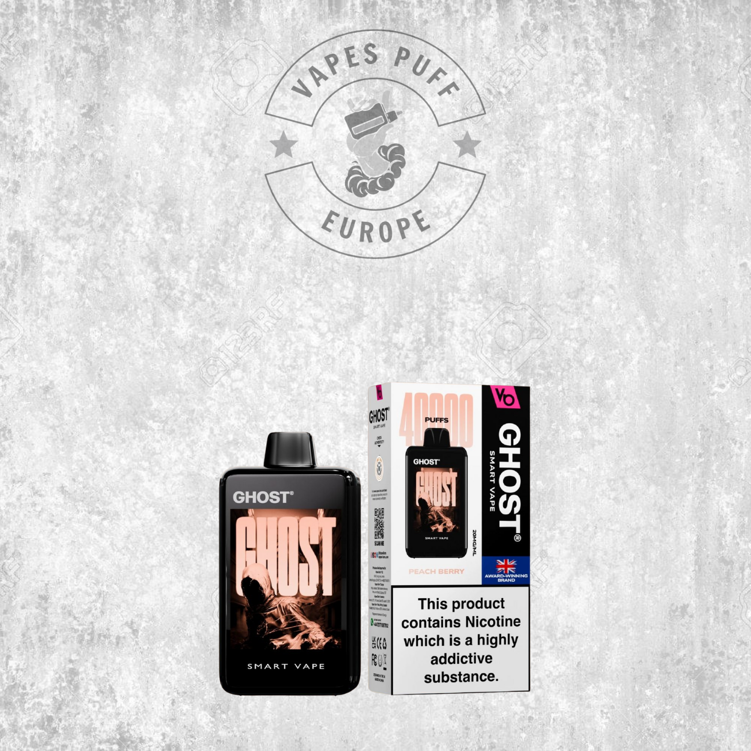 Ghost Smart Vape 40K - Puff Jetable / Vape Disposable 2% Nicotine