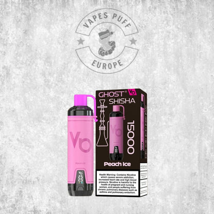 Puff Ghost Shisha 15K Peach Ice Cigarette électronique jetable 