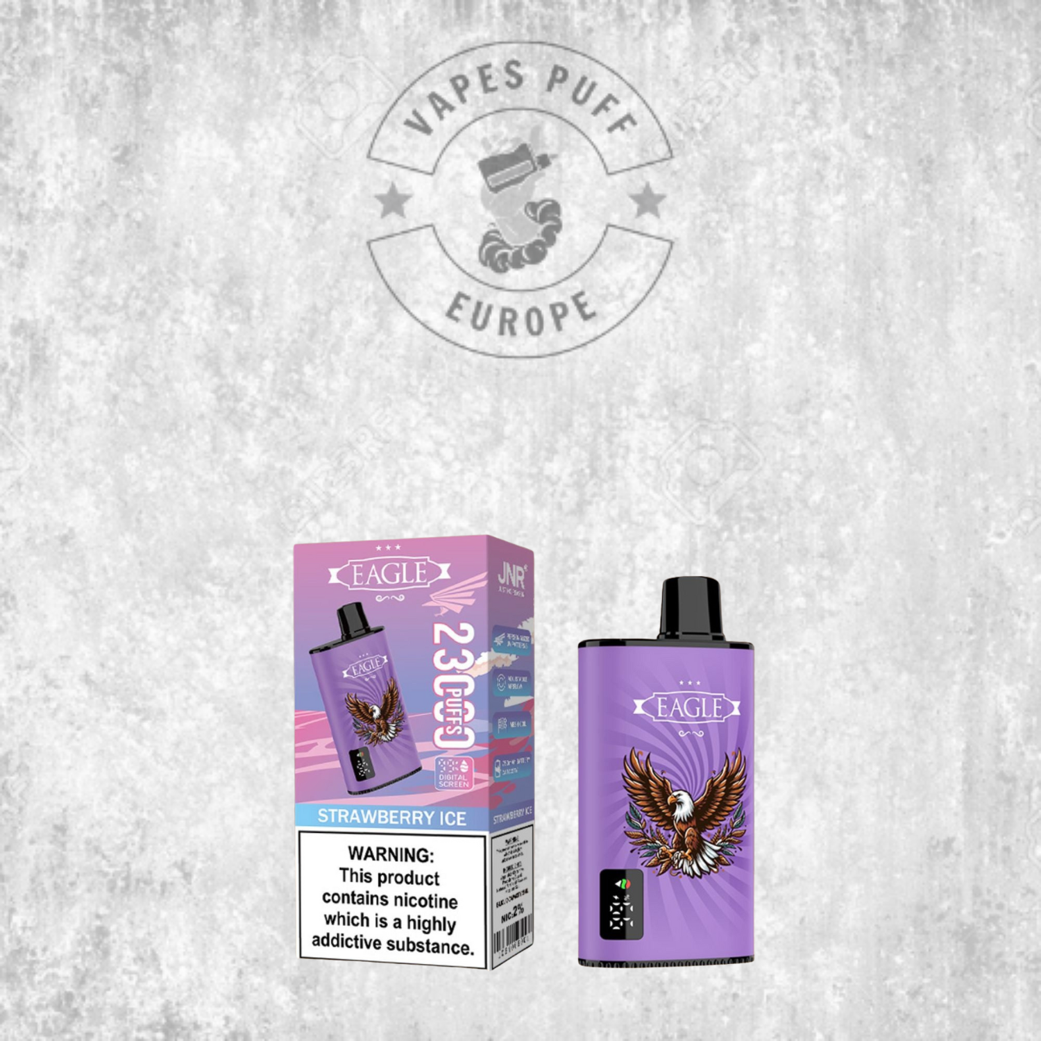 JNR - Eagle - 23000 Bouffées - 2% de nicotine - Puff Jetable / Vape Disposable