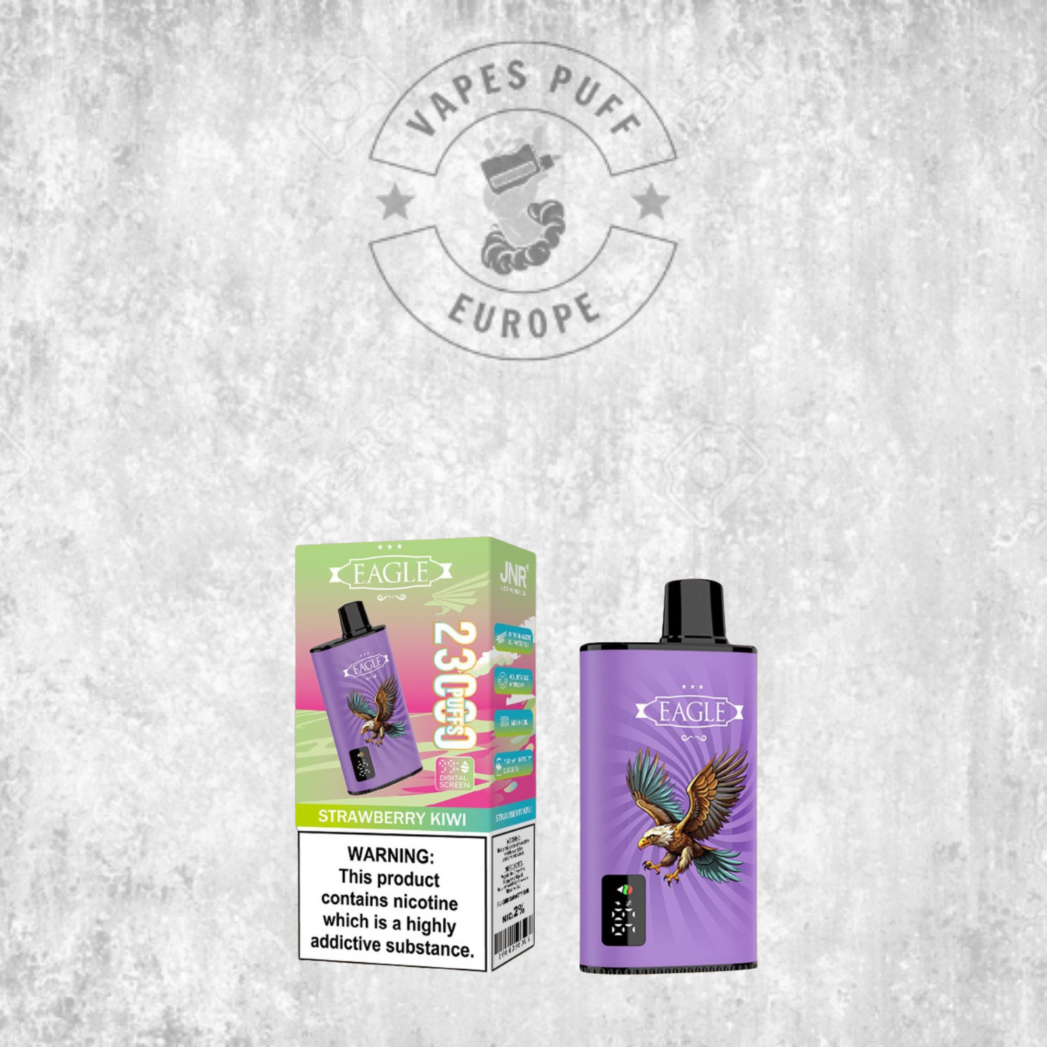 JNR - Eagle - 23000 Bouffées - 2% de nicotine - Puff Jetable / Vape Disposable