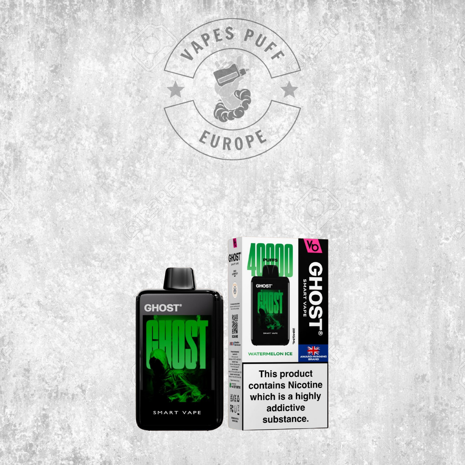 Ghost Smart Vape 40K - Puff Jetable / Vape Disposable 2% Nicotine