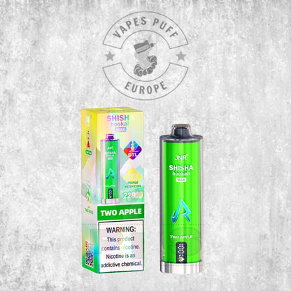 Puff JNR Shisha Max 22K Two Apple Cigarette électronique jetable 