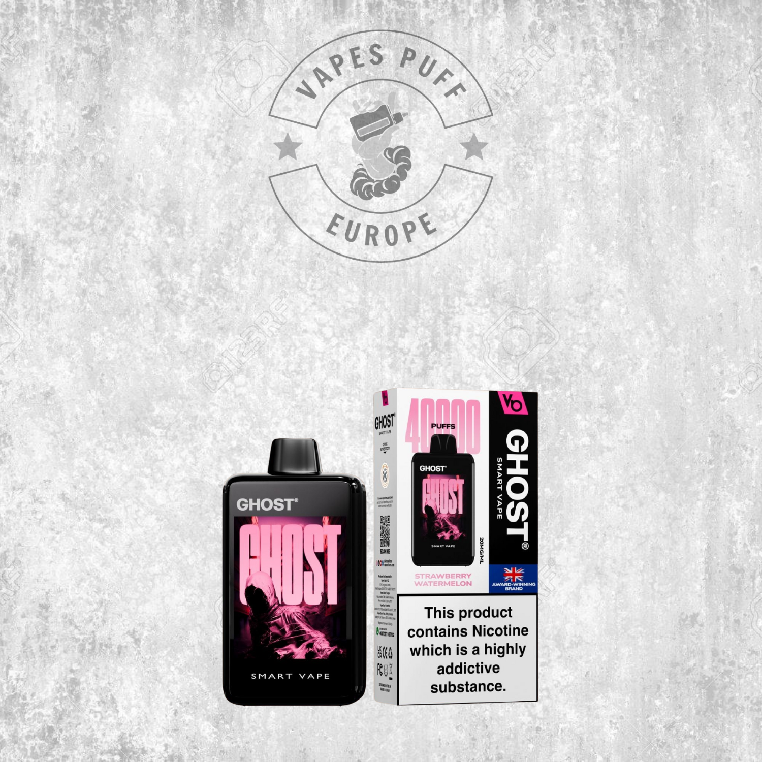 Ghost Smart Vape 40K - Puff Jetable / Vape Disposable 2% Nicotine
