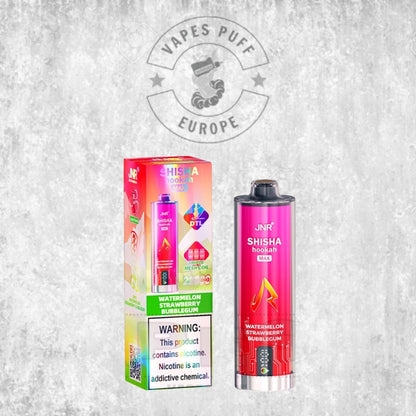 Puff JNR Shisha Max 22K Watermelon Strawberry Bubblegum Cigarette électronique jetable 